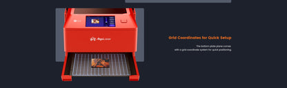Máquina de Gravação a Laser AlgoLaser PIXI Portátil e Inteligente com Tela Sensível ao Toque de 3,5", Desenho à Mão/Sem Fio/Cartão SD/Gravação Offline