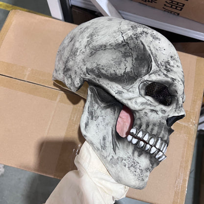 Full Head Skull Mask Carnival Adults Realistc Anonymous Halloween Moveable Mouth Jaw Anime Horror Helmet Skeleton Headgear Masks