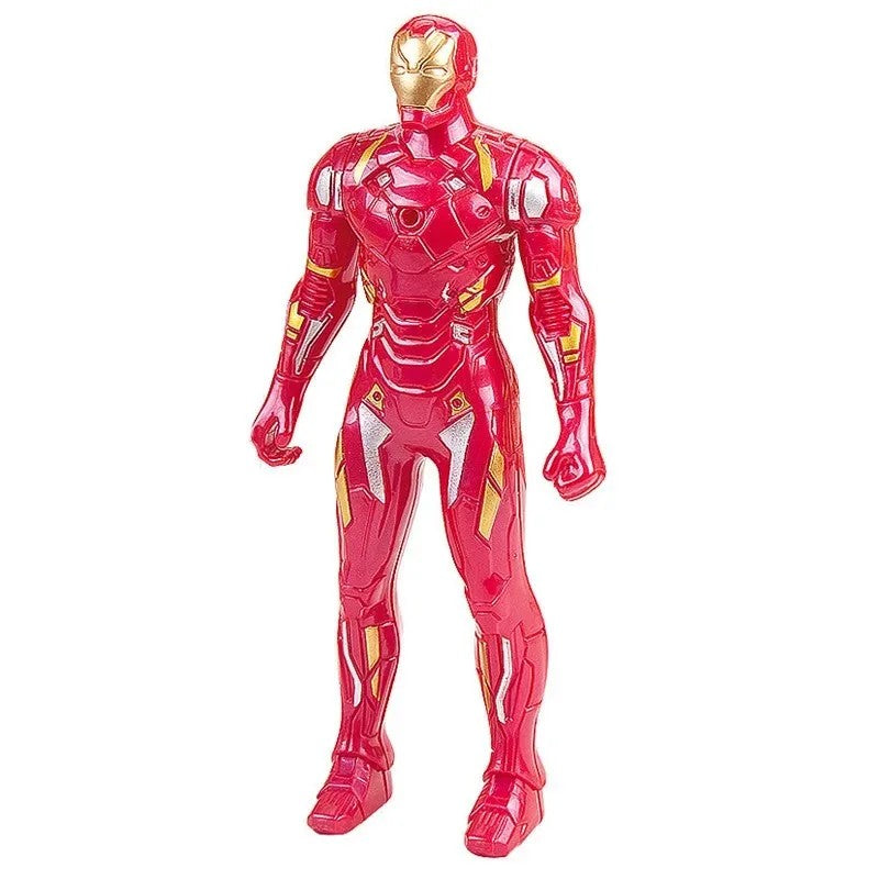 17 Cm Brinquedos Infantis Bonecos Marvel Anime Homem-Aranha Hulk Boneco de Ação Homem de Ferro Desenho Animado Brinquedo Infantil Presente de Natal Boneca Luminosa Hobbies
