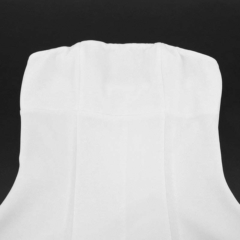 Sexy A-Line Dress Women's Summer New Solid Sexy Sleeveless Off Shoulder Bodycon