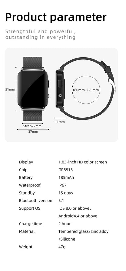 Smartwatch Inteligente 2025 NFC ECG Bomba de Ar Pressão Arterial Oxigênio no Sangue ECG+PPG Chamada Bluetooth NFC Para Homens e Mulheres Airbag