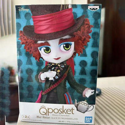 100% Original em Estoque Bandai Spirits Banpresto Q Posket Q Posket Personagens Disney Alice no País das Maravilhas (2010) Modelo Chapeleiro Maluco