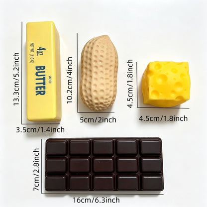 Simulation Chocolate/Peanut/Cheese/Butter Stick Squeezing Toy?Simulation Food Toy, Birthday Gift, Christmas?Halloween Present