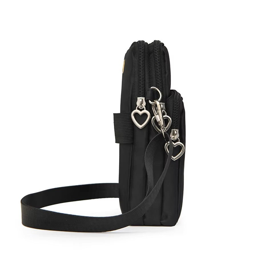 Men's multi-functional and women's simple mobile phone small bag, a niche crossbody bag for daily commuting