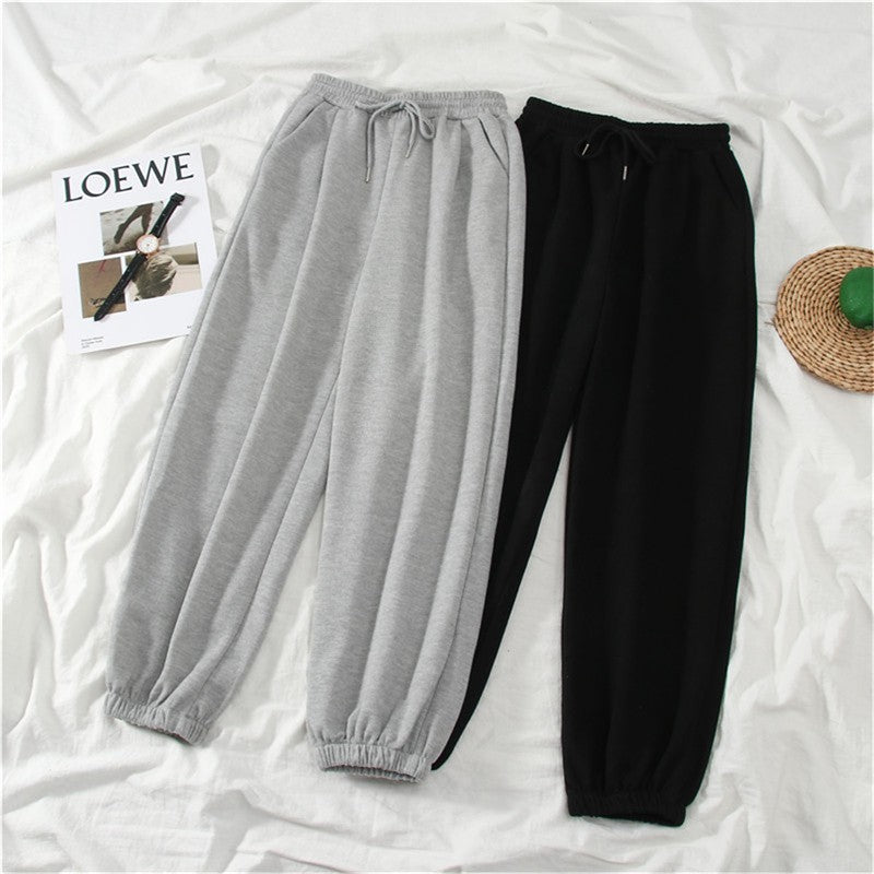 Gray women Sweatpants Autumn New Baggy Fashion Oversize Sports Pants Black winter thick Joggers Streetwear Trousers