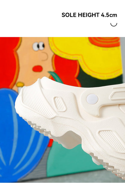 Summer Comfortable Soft Heightening Sandals For Men Platform High-heeled Outdoor Non-slip Waterproof Sandals For Women Clogs