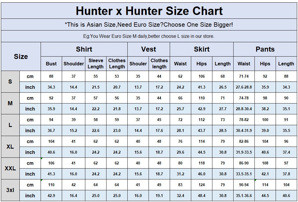 Anime Manga Hunter x Hunter Kurapika Cosplay Costume Wig Fingers Rings Chain Earrings Anime Uniforms Halloween Party Outfits