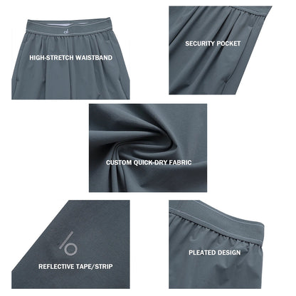 for aIo New Women's Sports Yoga Pants Wide Leg Quick Dry Elastic Waist Straight Trousers Fitness Casual Solid Black Summer Wear