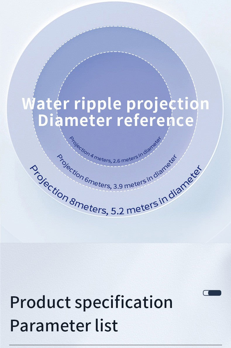 Waterproof Outdoor Water Wave Oecen Wave Light Water Wave Effect Projector with gobo projector