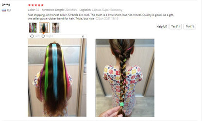 Alileader Aplique de Cabelo Extensão com Clip 57 Cores Ombre Liso Extensão de Cabelo com Clip em Apliques Peças de Cabelo de Fibra de Alta Temperatura