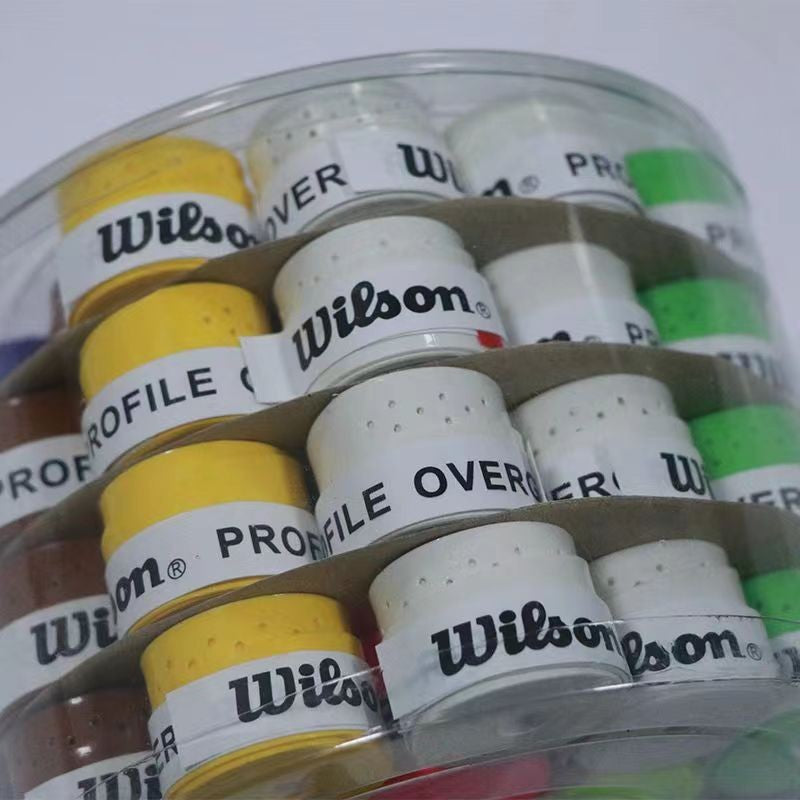 15/30/60/120PCS Wilson Tennis Overgrip PU Tennis Racket Sweat Band Absorption Grip Badminton Racket Handle Grip Tennis Griptape