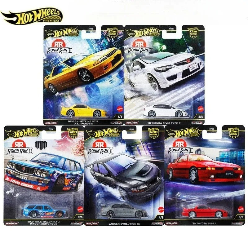 Hot Wheels Premium 2025 FPY86 Ronin Run 2, Japan Historics 5 Car Culture, Modelo Diecast Escala 1:64, Brinquedos Colecionáveis de Presente para Crianças