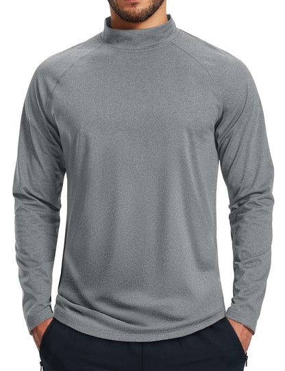 TACVASEN Men's Thermal Shirts Long Sleeve Micro-fleece Fleece Lined Base Layer Undershirts Athletic Warm Winter Workout Top