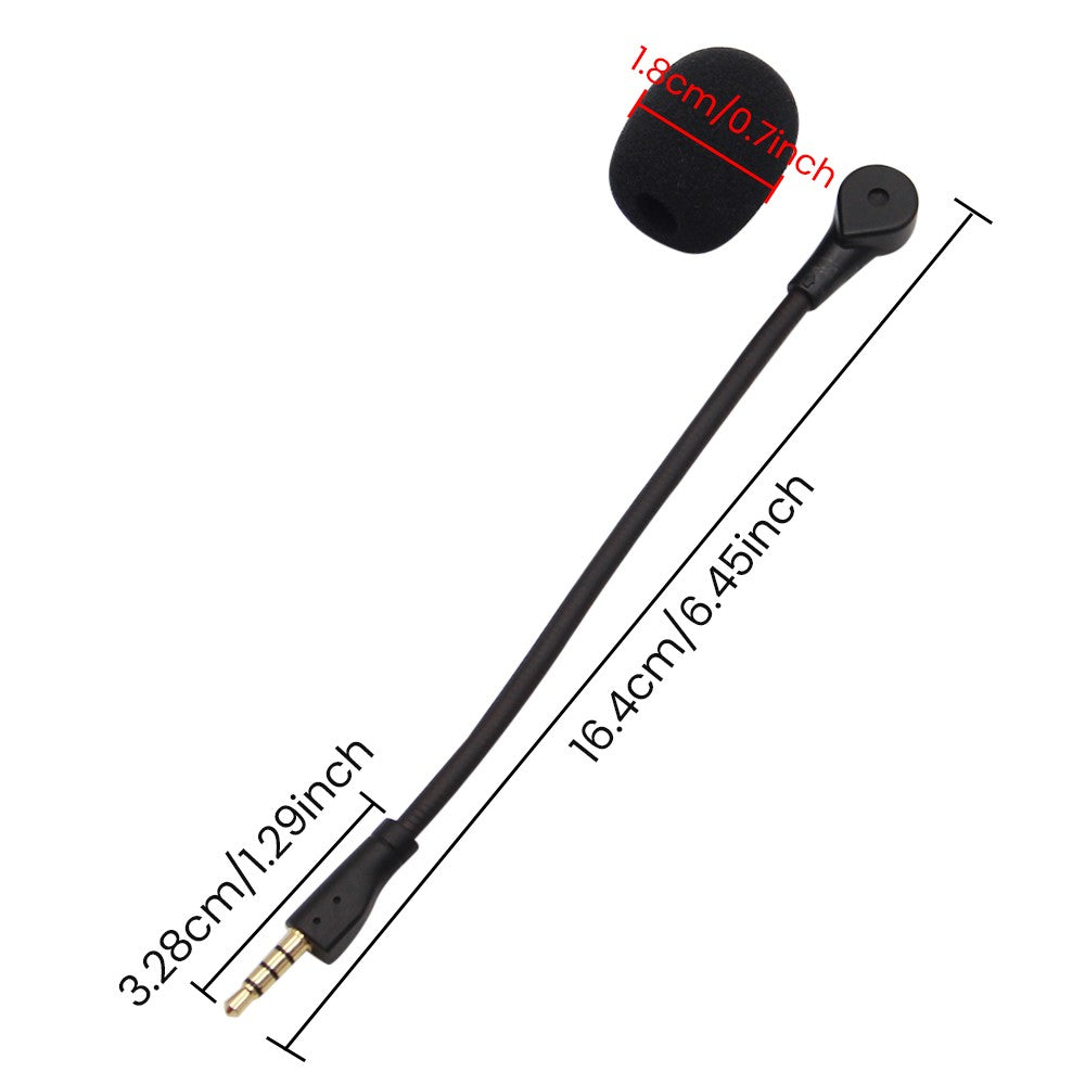 Microfone de substituição de 3,5 mm para fones de ouvido Logitech G Pro X, microfone de fone de ouvido para jogos E-Sports para fones de ouvido Steelseies