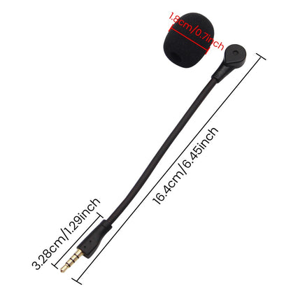 Microfone de substituição de 3,5 mm para fones de ouvido Logitech G Pro X, microfone de fone de ouvido para jogos E-Sports para fones de ouvido Steelseies
