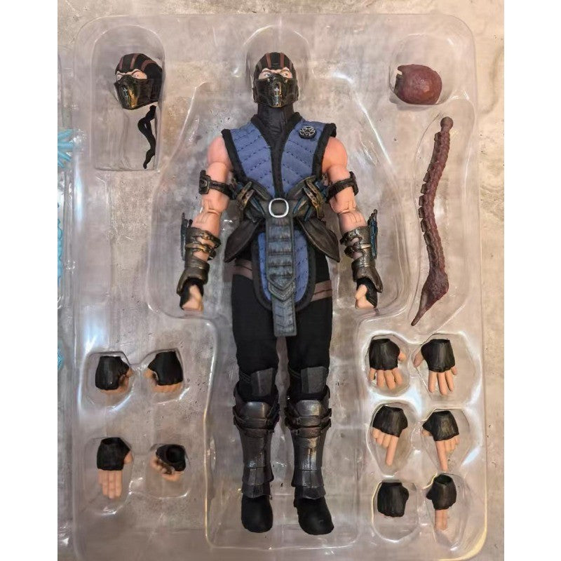Original Em Estoque Brinquedos JMToys ZK001 1/12 Mortal Kombat Figuras Sub-Zero Action Anime Figure Modelos Clássicos Sub-Zero