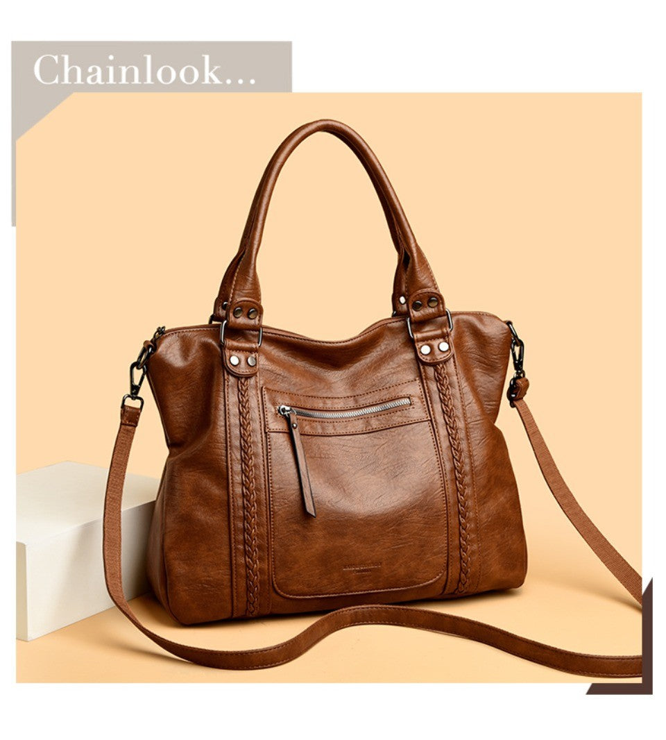 Genuine Brand Soft Leather Shoulder Crossbody Bags for Women Hot Luxury Handbag Women Bags Designer Casual Tote Messenger Bag