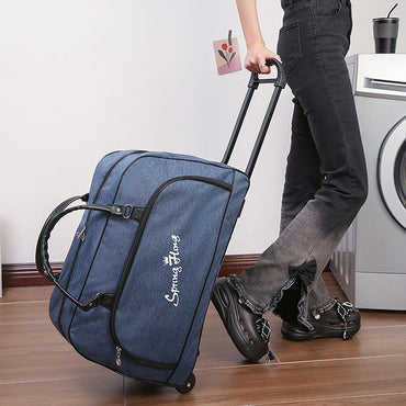 Large Capacity Trolley Bag Portable Waterproof Travel Suitcase Wheeled Bags Unisex Luggage With Wheels Oxford Carry-On Bags