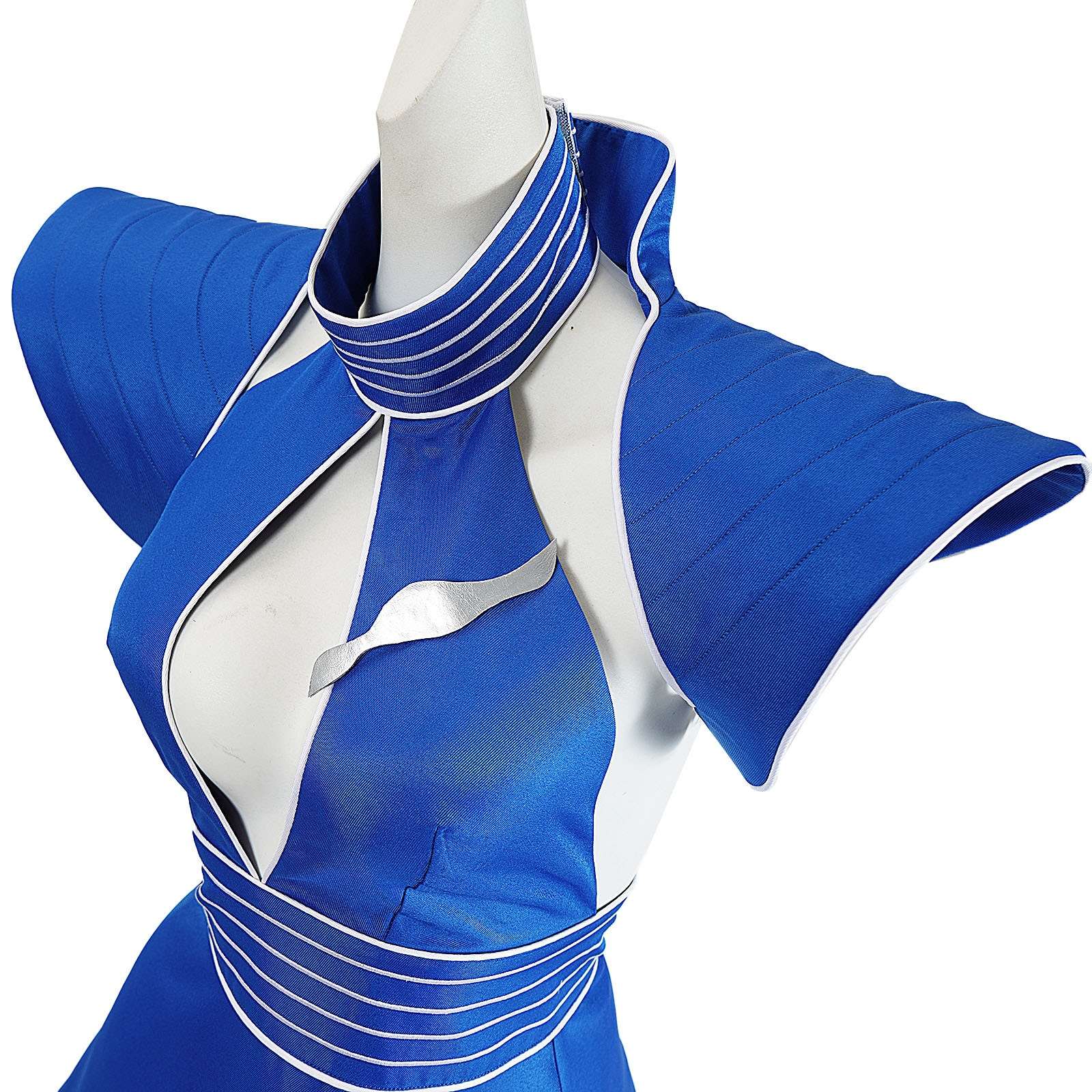 Britney Cosplay Costumes Women Blue Flight Attendant Uniform for Halloween Carnival Outfit