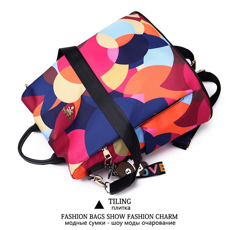 Fashion Backpack Women Oxford Cloth Shoulder Bag 2024 School Bags For Teenage Girls Light Ladies Travel Bagpack Mochila Feminina