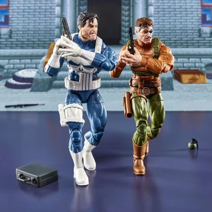 Original Marvel Legend Ml 1/12 Capcom Arcade Punisher Nick Fury Boneco Articulado Enfeite de Mesa Brinquedo Colecionável Presente de Natal