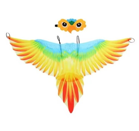 Parrot Wings Cloak Costume Bird Cape Carnival Costume for Masquerade Halloween Carnival Performance Fancy Dress