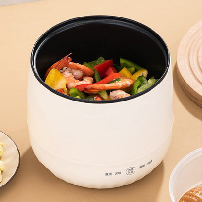 Panela de Arroz Elétrica Inteligente Mini 1.8L Antiaderente Compacta Eletrodoméstico para Arroz, Grãos, Sopas, Mingaus e Ensopados