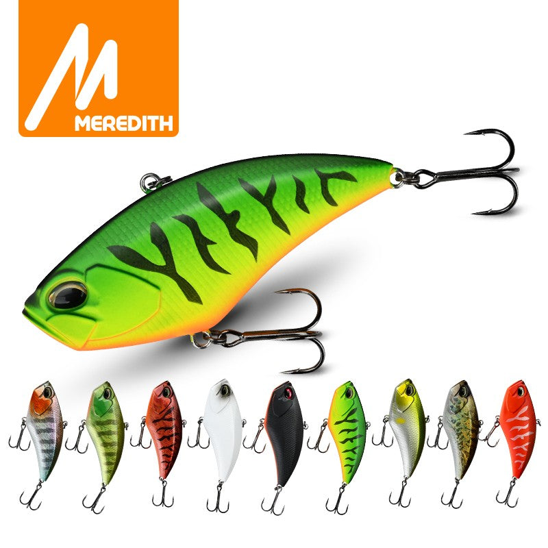 Iscas de Pesca MEREDITH Apex Vibe F85mm 24g Wobblers Iscas de Pesca Isca de Vibração para Acessórios Artificiais de Profundidade Total