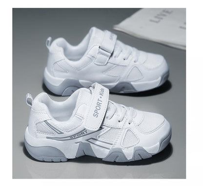 White Breathable Children Walking Shoes Summer Mesh Casual Sneaker for Kids Boys Outdoor Sport Tennis  Anti-Slip