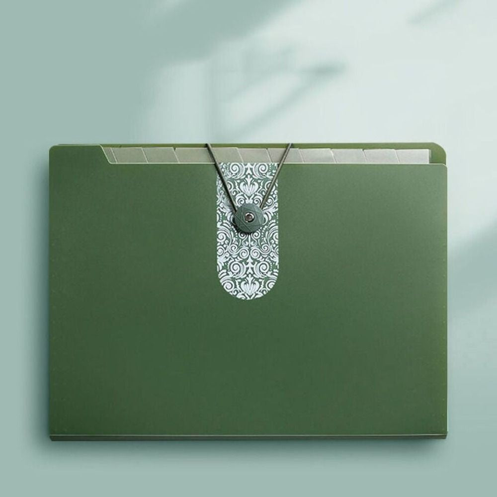 8 Grids Organ File Folder Document Organizer Large Capacity Paper Documents Folder Office School Supplies A4 Expanding File Bag