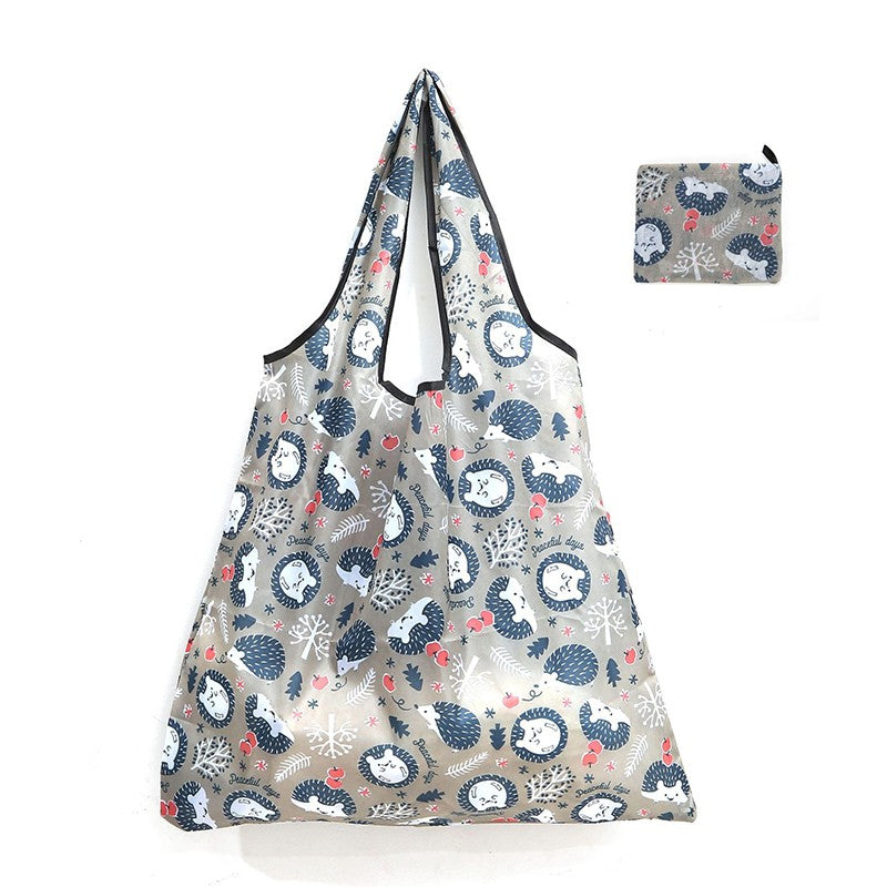 Reusable Shopping Large Bag Foldable Eco Tote With Pouch For Grocery Gym Office Supplies Beach Gear School Toys Storage Bags