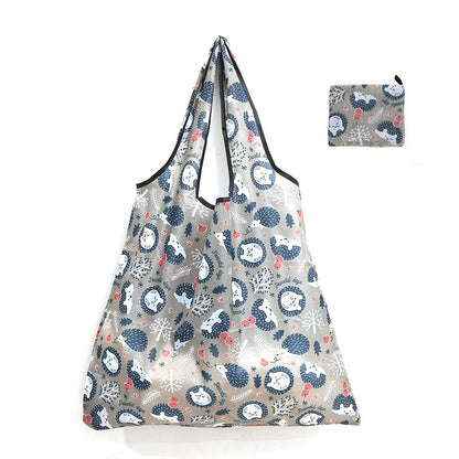 Reusable Shopping Large Bag Foldable Eco Tote With Pouch For Grocery Gym Office Supplies Beach Gear School Toys Storage Bags