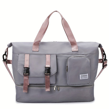 Large Capacity Multi-Functional Travel Duffel Bag & Gym Tote with Multiple Compartments, Durable Nylon Sports Bag