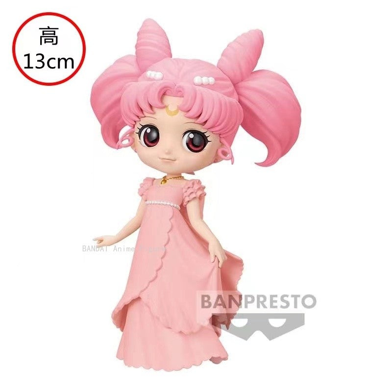 Em Estoque Original Qposket Chibiusa Sailor Moon Tsukino Usagi Kino Makoto PVC Miku Q Posket Brinquedos Fofos Anime Bonecos de Ação Presente