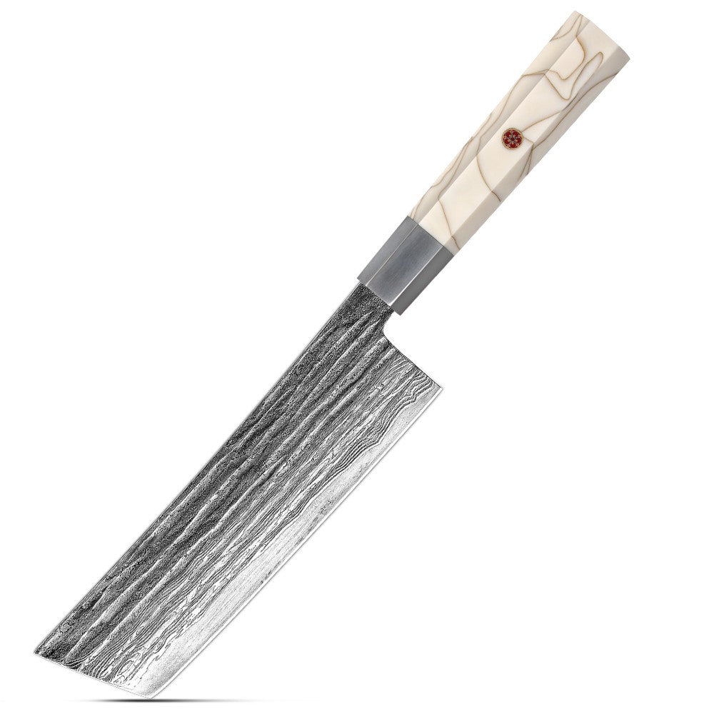 Cutting Tool Chef Santoku Utility Knife white mesh resin HD 67-Layer Damascus Steel Japanese Kiritsuke knife set for kitchen ues