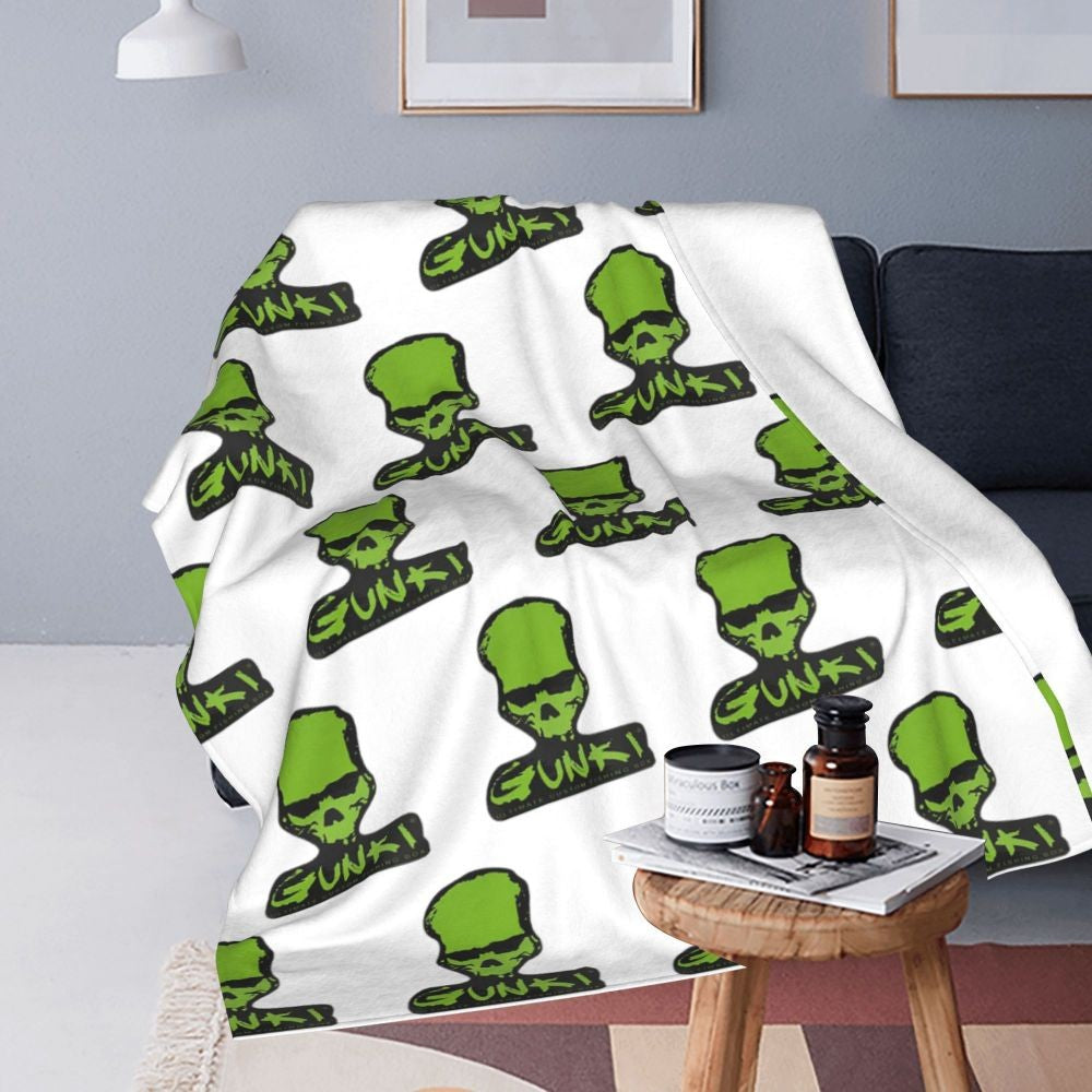 Gunki Fishing Blanket Soft Warm Flannel Throw Blanket Bedspread for Bed Living room Picnic Travel Home Sofa