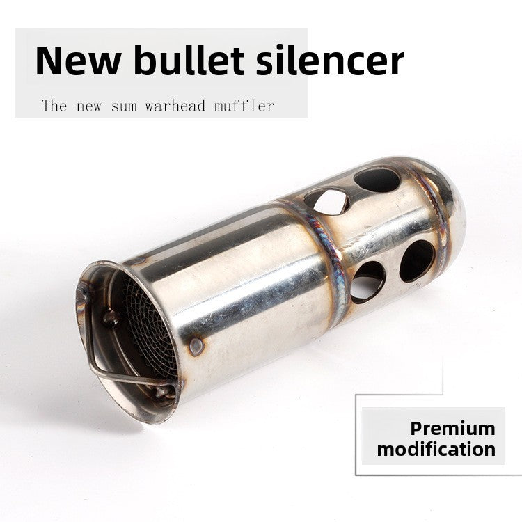 Universal Front Mid End Catalyst DB Killer for Motorcycle Exhaust Muffler Noise Sound Eliminator 51MM