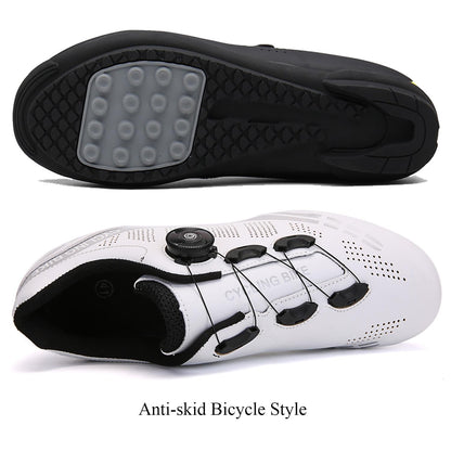 Mountain Riding Shoes Moped Road Lock Shoes Sports Racing Bikes High Endurance Locking Shoes Road Speed Riding Sneakers