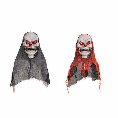 1/2Pcs Halloween Horror Skeleton Ghost Decoration Party Hanging Skull Skeleton Ornament Props Haunted Halloween Outdoor Decor