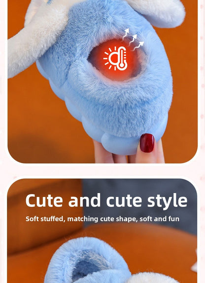 2025 New Winter Warm Cute Cartoon Indoor Mule Soft Non-slip Fluffy Slippers For Kids Teen Boys Girls Children Home Cotton Shoes