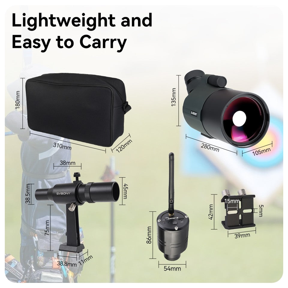 Telescópio/Luneta Compacto Svbony SV41Pro 28-84x80mm Mini Maksutov para Observação de Aves, Uso Terrestre e Astronômico