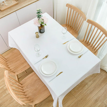 white tablecloth home dinner party oversized table cover wedding banquet outdoor party cover hotel decoration tablecloths