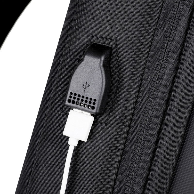 Anti-theft Combination Lock Chest Packs With USB Charging Port Fashion Business Men's Crossbody Bag Travel Storage Shoulder Bag