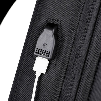 Anti-theft Combination Lock Chest Packs With USB Charging Port Fashion Business Men's Crossbody Bag Travel Storage Shoulder Bag
