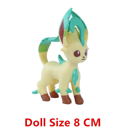 Pokémon Anime Figures Gelo Eevee Pikachu Dragão Voador Coleção Figura Brinquedos de Ação Fofos Modelo Pok é mon Presentes de Aniversário Infantis
