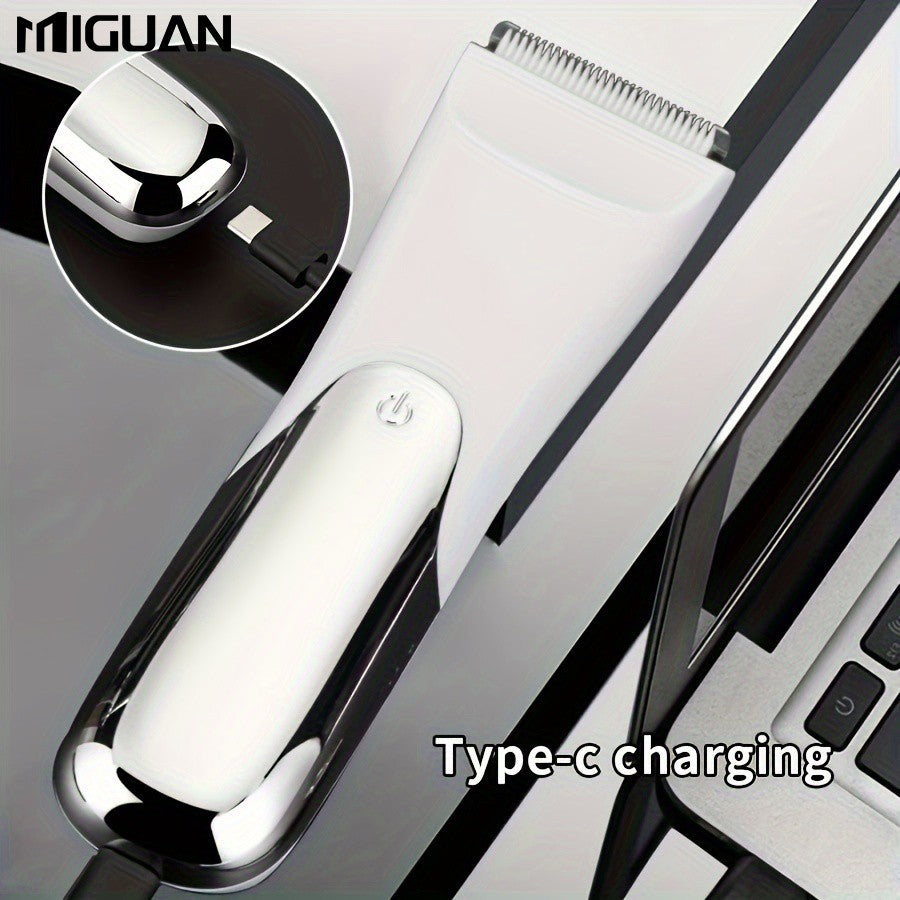 Men's body trimmer, electric shaver, electric inguinal and hair trimmer, ceramic blade male hygiene shaver trimmer