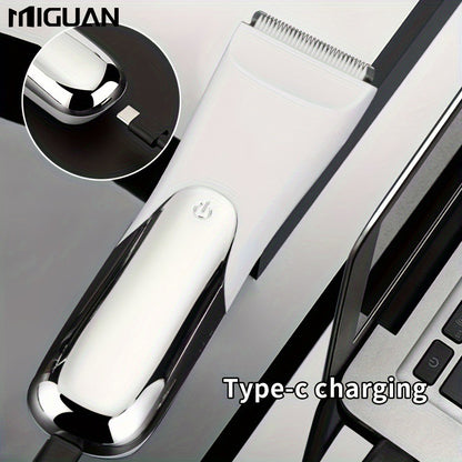 Men's body trimmer, electric shaver, electric inguinal and hair trimmer, ceramic blade male hygiene shaver trimmer