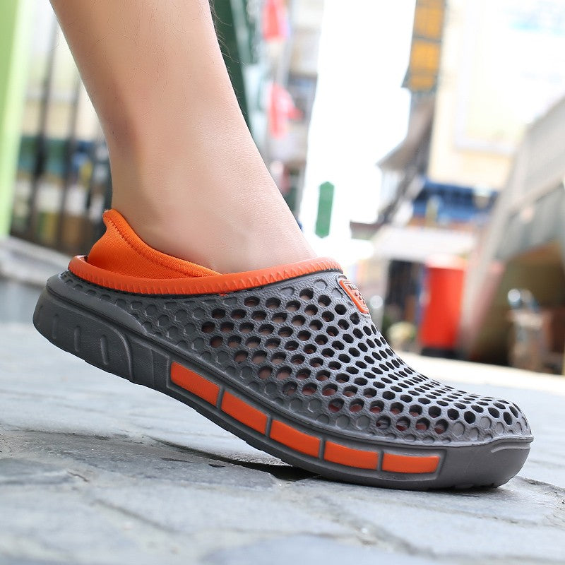 2025 New summer men's flip-flops Casual beach slippers Light wading sandals Family bathroom shower men's shoes large size