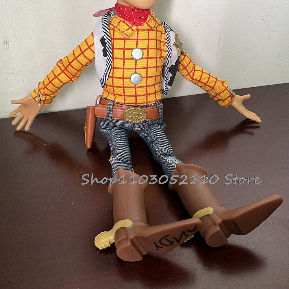 Toy Story 4 Woody e Jessie Articulados com Falas Canto Macio Fofo Anime Figura Decoração Modelo Presente de Aniversário Brinquedos