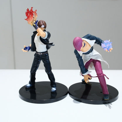 18cm The King of Fighters '98 SNK Anime Figure Kyo Kusanagi Iori Yagami Bonecos de Ação Arcade Game periférico PVC Modelo de Brinquedo de Presente